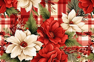 Floral Christmas Pattern