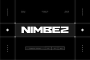 Nimbez - Futuristic Display Font, a Sans Serif Font by Typeagle (Thumbnail 1 of 11)