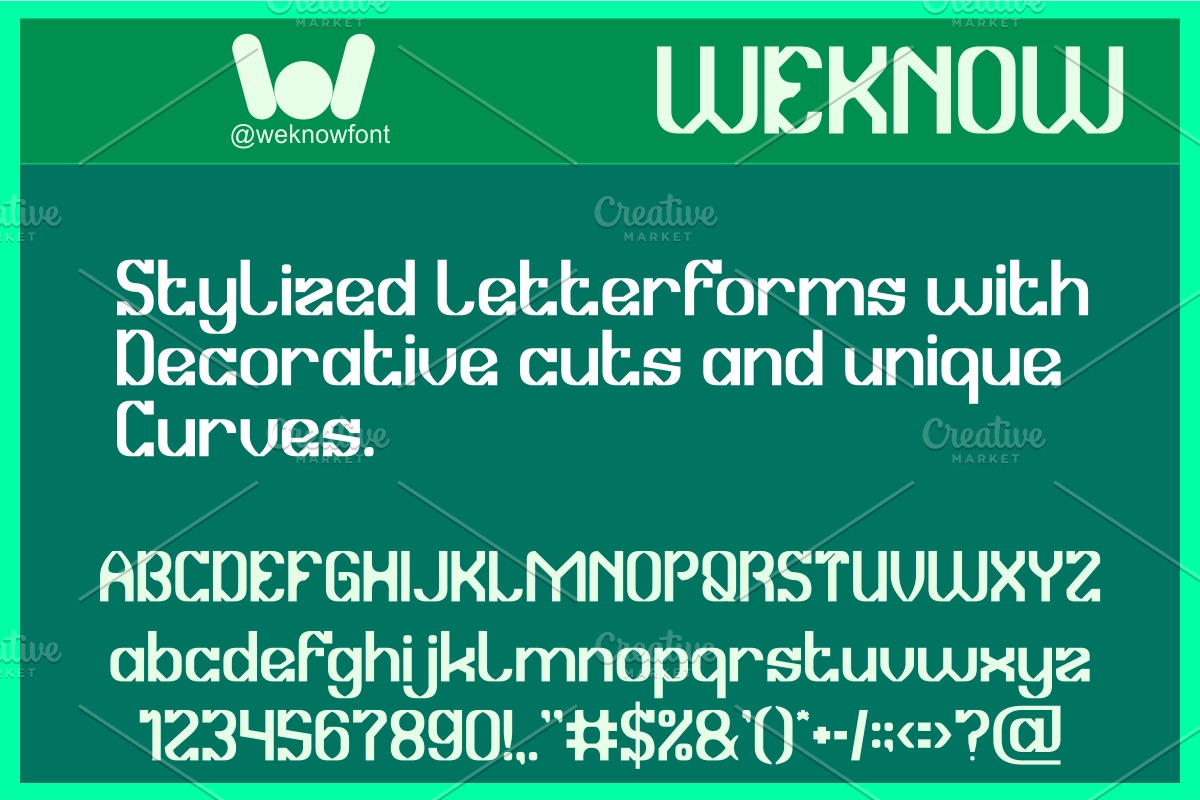Micro Graphic Font, a Sans Serif Font by weknow (Photo 3 of 8)
