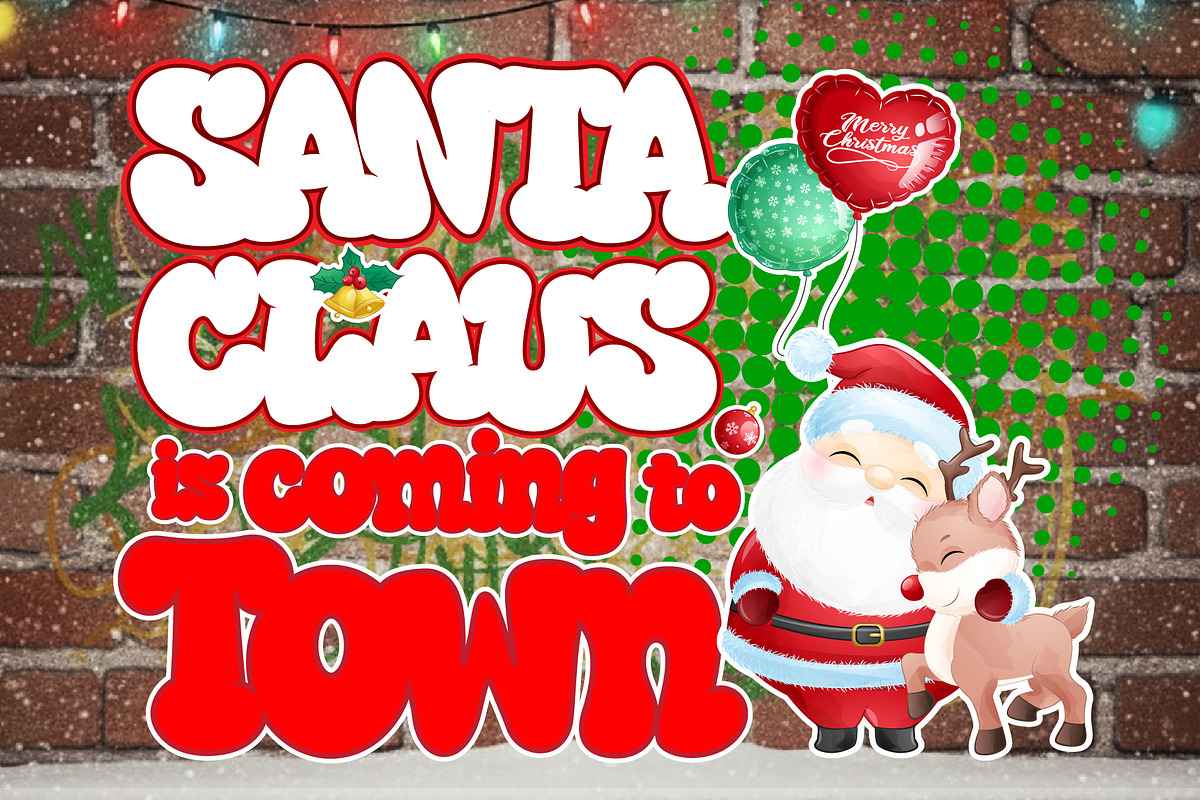 Santa Sack, a Sans Serif Font by BBtypeStudios (Photo 2 of 10)