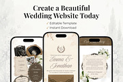 Vintage Brown Wedding Website, a Landing Page Template by Everyday Perfection (Thumbnail 12 of 12)