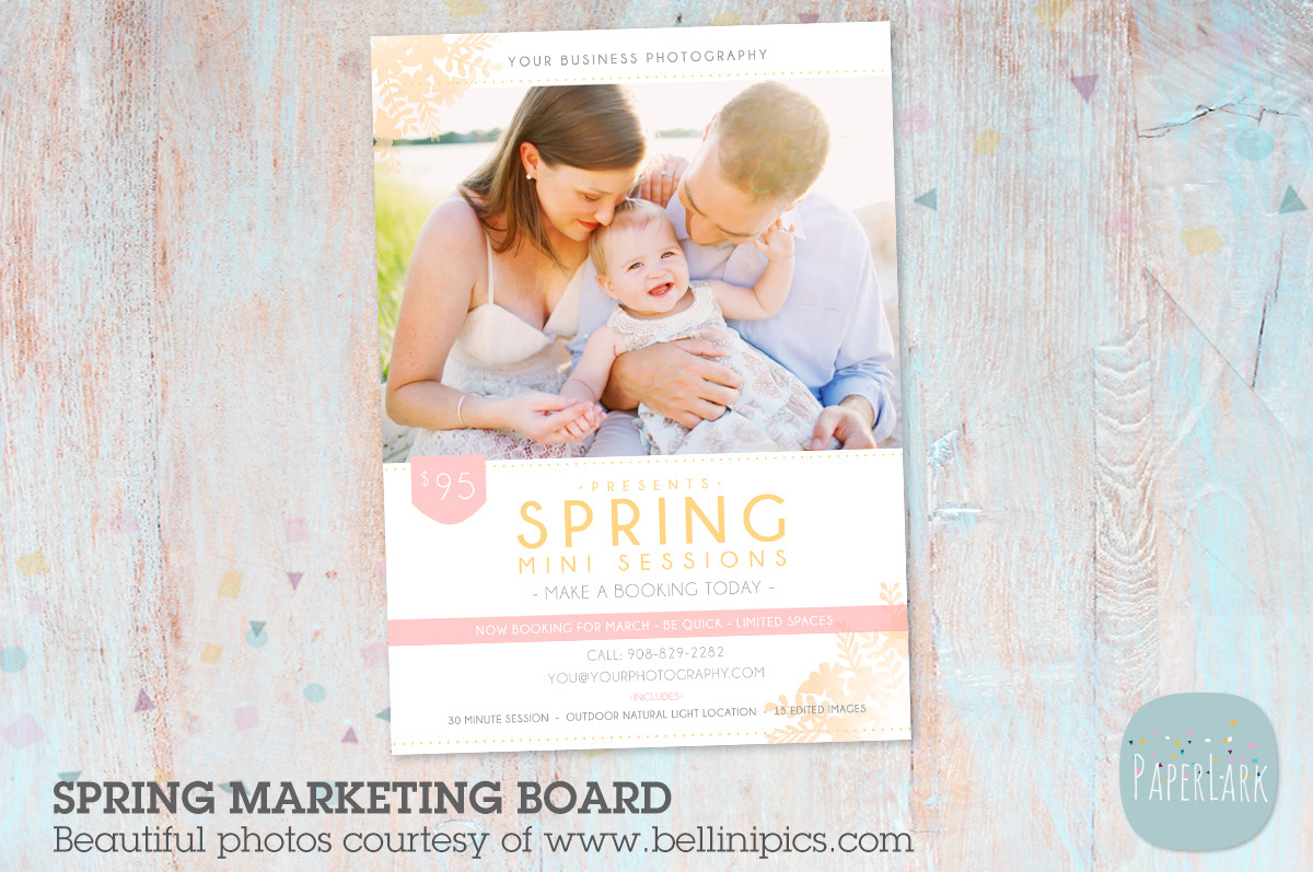 IE002 Spring Marketing Board, a Flyer Template by Paper Lark
