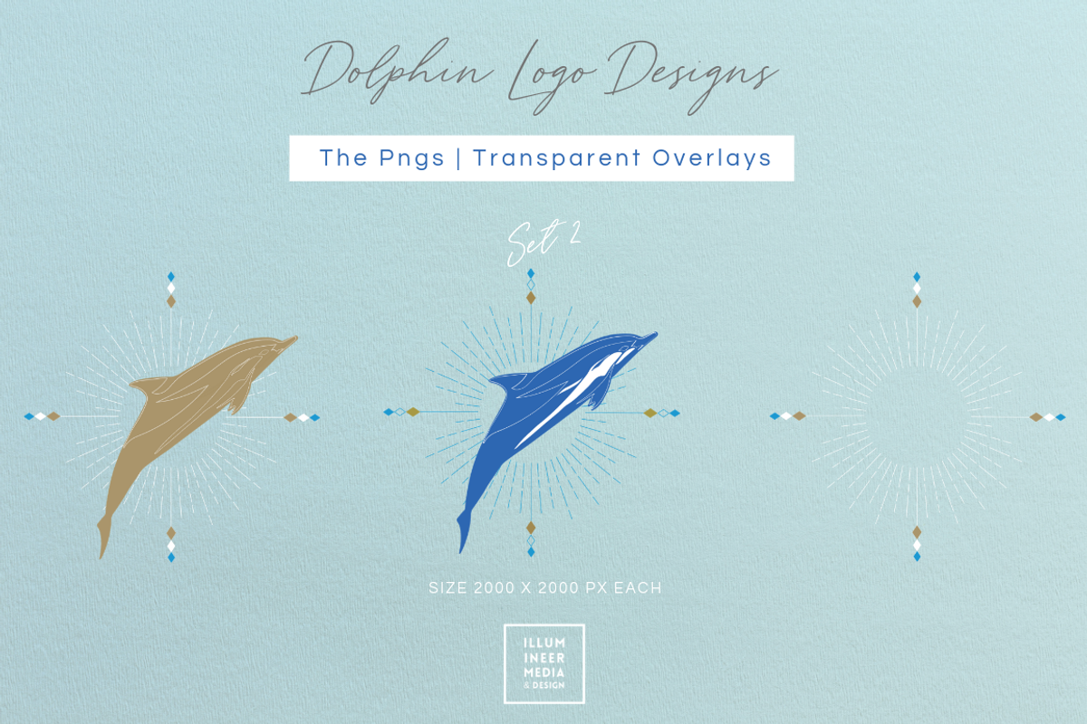 Dolphin Logo Vectors & Foil Overlays, a Branding & Logo Template by Illumineer Media & Design (Photo 6 of 9)