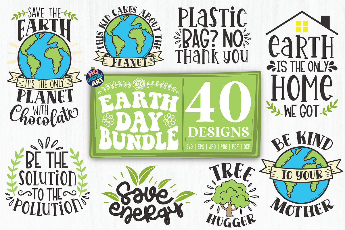 Earth Day SVG Bundle, an Animal Illustration by HQDigitalArt (Photo 4 of 5)