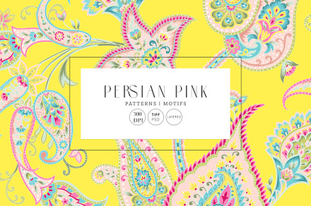 Persian Pink Paisley luxury Patterns