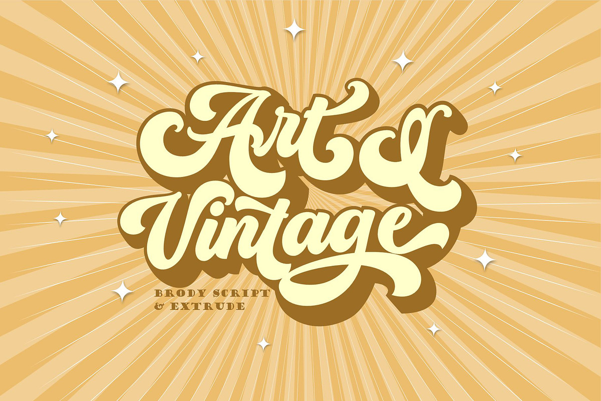 Brody Script & Extrude, a Script Font by joelmaker (Photo 9 of 15)
