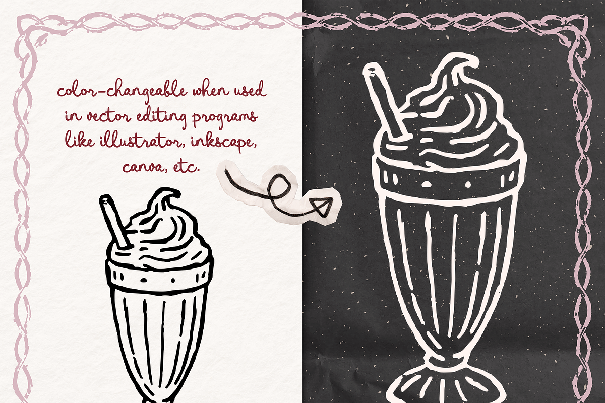 Fast Food Clipart, Burger Doodles, an Object Illustration by The October Creative (Photo 2 of 6)