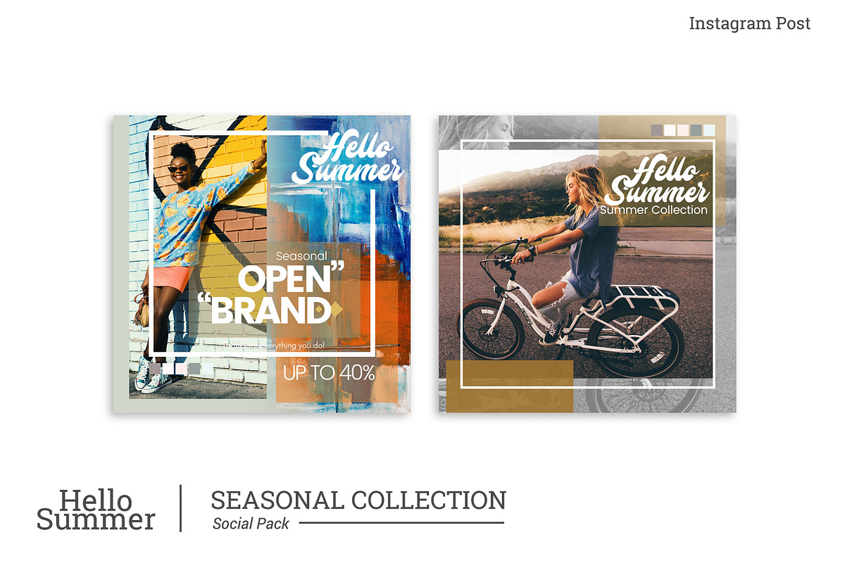 HELLO SUMMER_instagram post, a Social Media Template by dePanda (Photo 6 of 6)