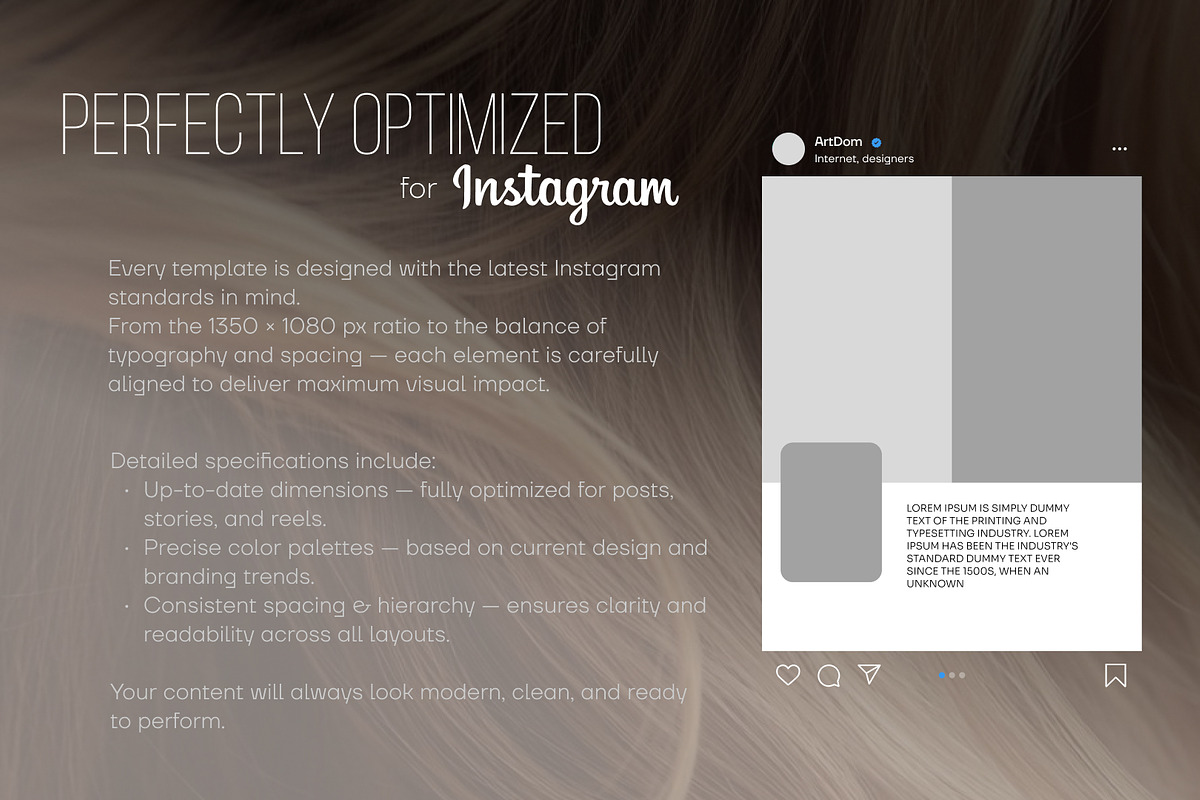 Beauty Instagram Pack-58 Templates preview 3