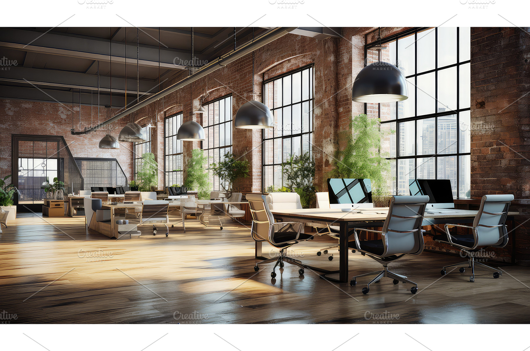 corporate office urban background ai, a Business Photo by pikepicture