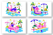 10 Work from Swimming Pool, a Person Illustration by denayunebgt (Thumbnail 2 of 4)
