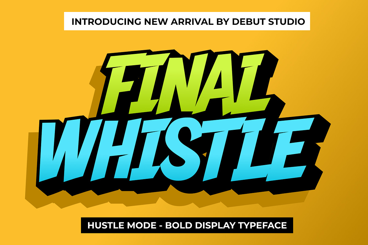 Hustle Mode - Bold Display Typeface, a Sans Serif Font by Debut Studio (Photo 7 of 23)