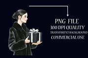 Black and White Christmas Clipart, an Illustration by Libby Wishes (Thumbnail 7 of 7)