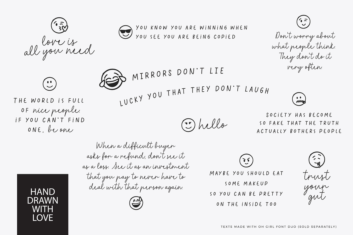 Emoji Font - Dingbats Font, a Symbol Font by pixelcolours (Photo 5 of 14)