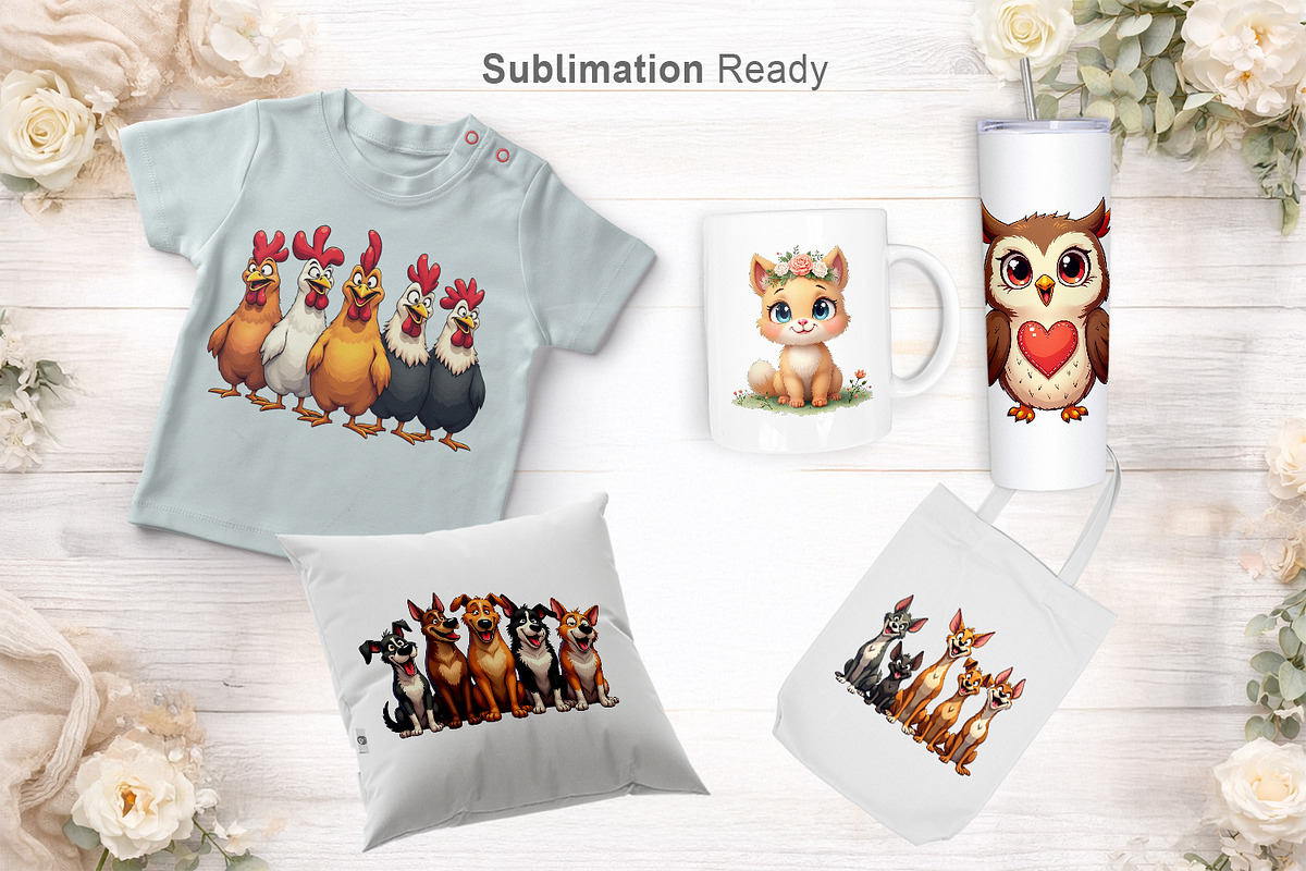 Whimsical Animal Emotions Clipart, an Illustration by Artnoy (Photo 7 of 8)