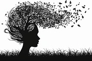 Tree Woman Laser Cut Bundle, an Object Graphic by BIPLOB EXPERT (Thumbnail 2 of 11)
