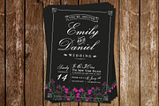 Black/White Wedding Invitation, an Invitation Template by DesignLux (Thumbnail 2 of 5)