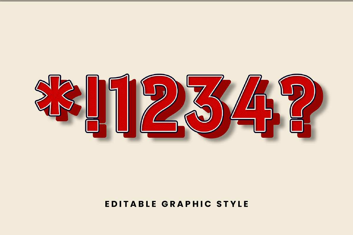 Japan Outline Shadow Text Effect preview 2