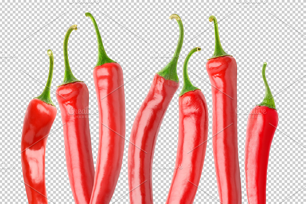 Red peppers in a row, an Object Graphic by Fruits+Veggies (Photo 2 of 3)