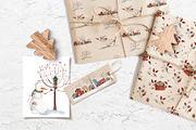 SNOWMANIA Watercolor set, an Illustration by Lemaris (Thumbnail 3 of 6)