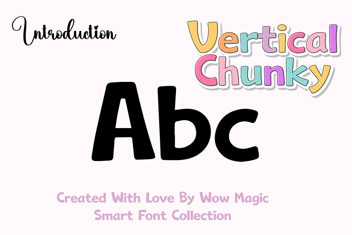 Vertical Chunky, a Slab Serif Font by Wow Magic (Photo 2 of 3)