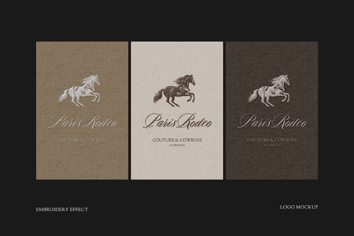 PARIS RODEO | Embroidery Logo Mockup, an Apparel Mockup by Duet Atelier (Photo 3 of 5)