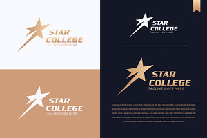 Star Shape Logo Award Academy, a Branding & Logo Template by Signatoro