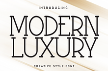 Modern Luxury | Script Font