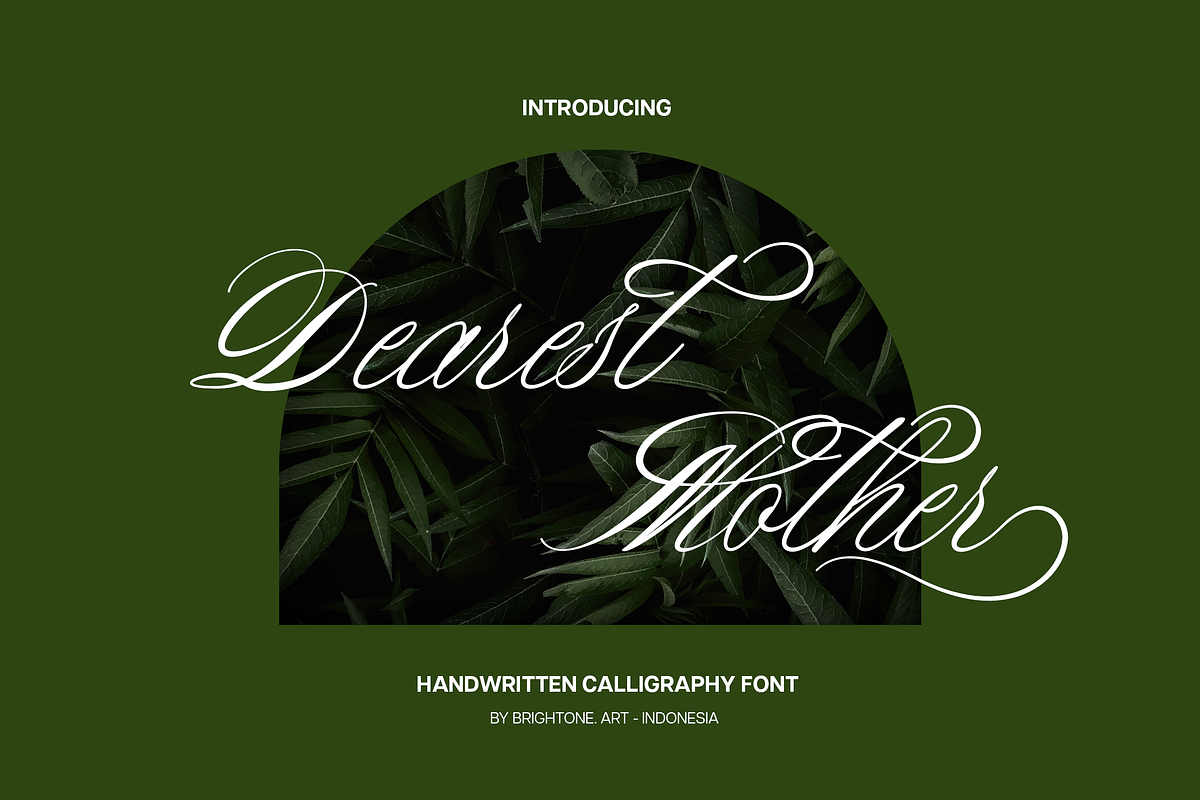 Dearest Mother - Calligraphy Font, a Script Font by Brightone (Photo 1 of 8)