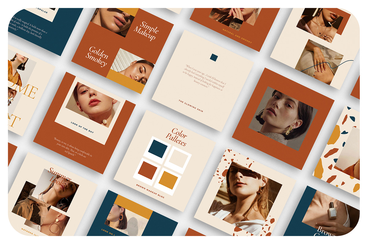 BROWN Instagram Feed, a Social Media Template by Aprilea (Photo 4 of 7)