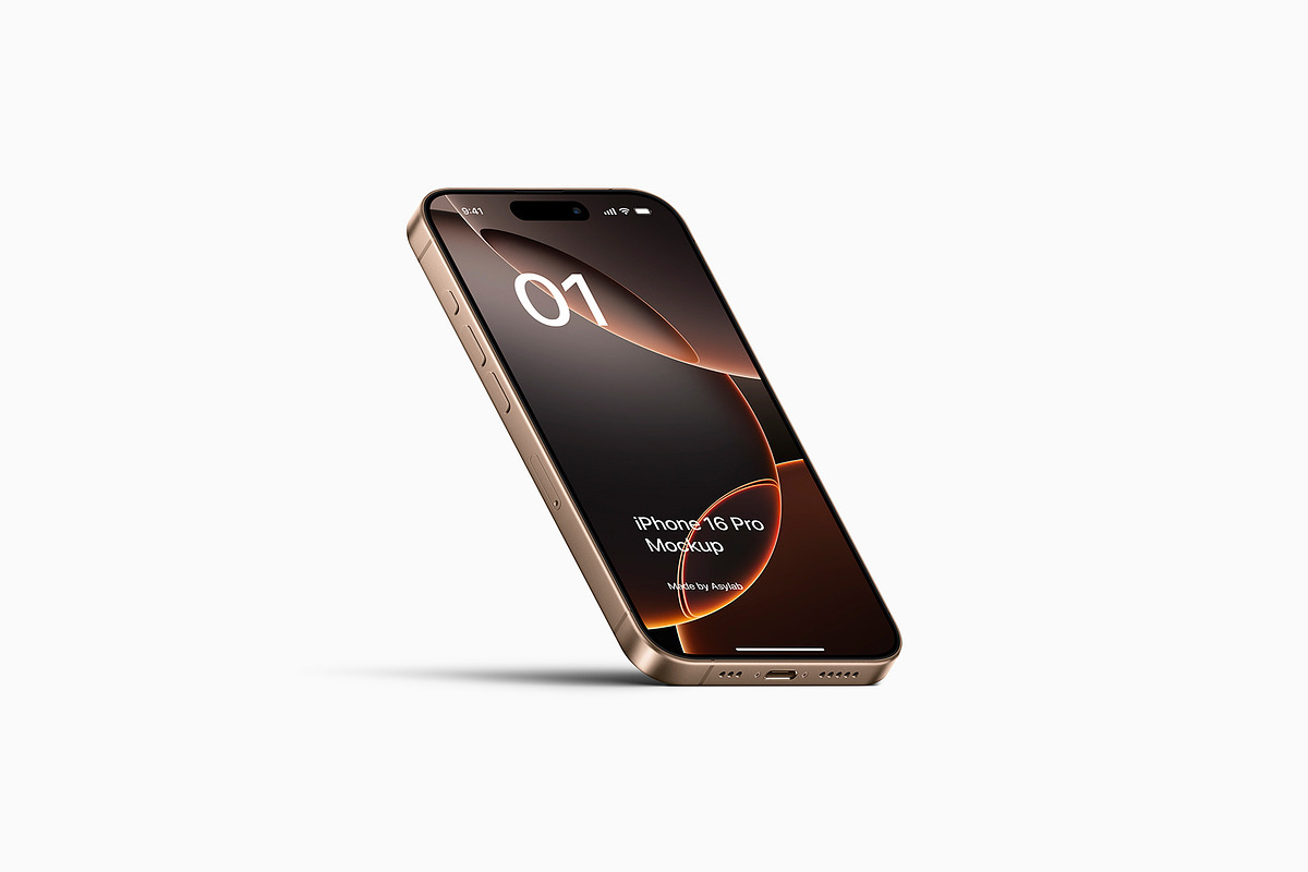 iPhone 16 Pro - 24 Mockups Scenes, an iPhone Mockup by Asylab (Photo 29 of 58)