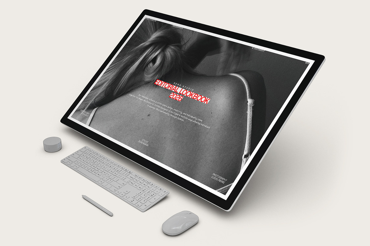 SENS | Brand Lookbook Template, a Presentation Template by evgenystudio (Photo 2 of 9)