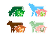 Farm animals logo, a Graphic by NataliiaVolyk (Thumbnail 3 of 6)