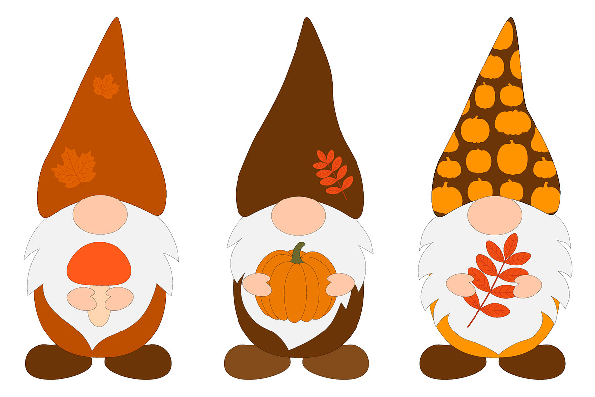 Fall Gnomes. Thanksgiving Gnomes SVG, a Food Illustration by IrinaShishkova (Photo 4 of 6)