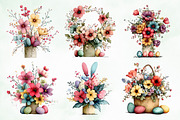 Whimsical Easter Flowers Png Clipart, an Illustration by Creative Art (Thumbnail 8 of 8)