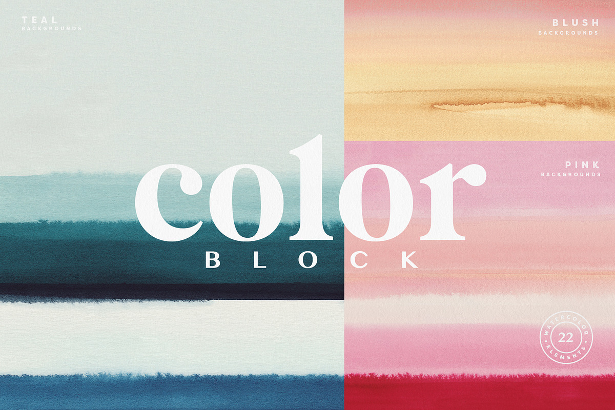 Modern Watercolor Backgrounds, a Texture Graphic by Basia Stryjecka (Photo 9 of 12)