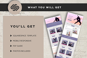 Squarespace Yoga Fitness Website