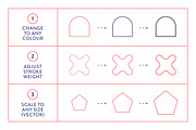 Shapes Line Icons, an Outline Icon by Made by Made (Thumbnail 3 of 7)