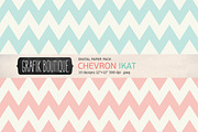 Chevron ikat creamy pink papers, a Pattern Graphic by GrafikBoutique (Thumbnail 4 of 4)