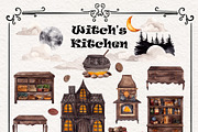 Witch's Kitchen. Hand draw graphic, an Object Illustration by ma_i_vi (Thumbnail 10 of 12)