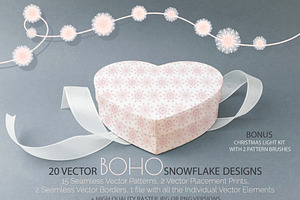 20 BOHO Snowflake Designs