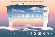 Landscape creator. Foggy sunrise, an Object Graphic by Julie&Taily (Thumbnail 21 of 30)