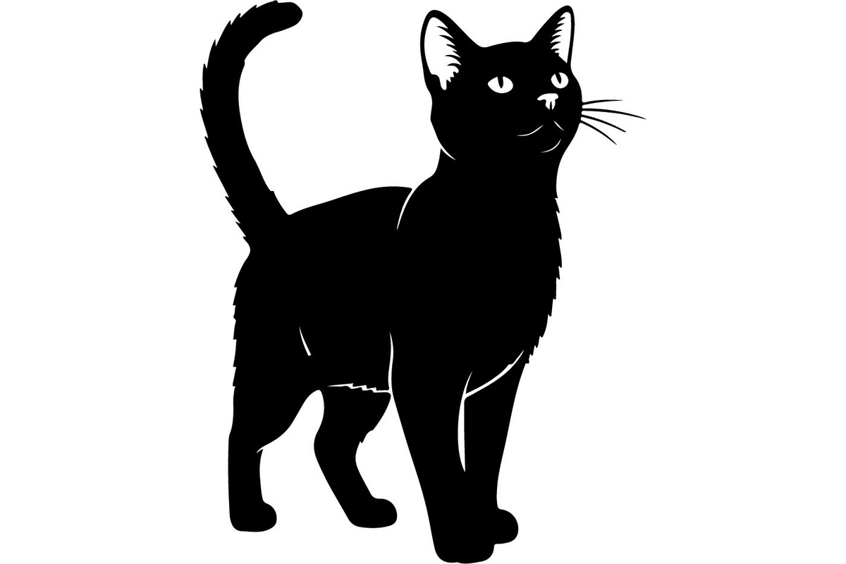 Cute Cat Silhouette Mega Vector Bund, an Animal Illustration by Designer_Momina (Photo 26 of 34)