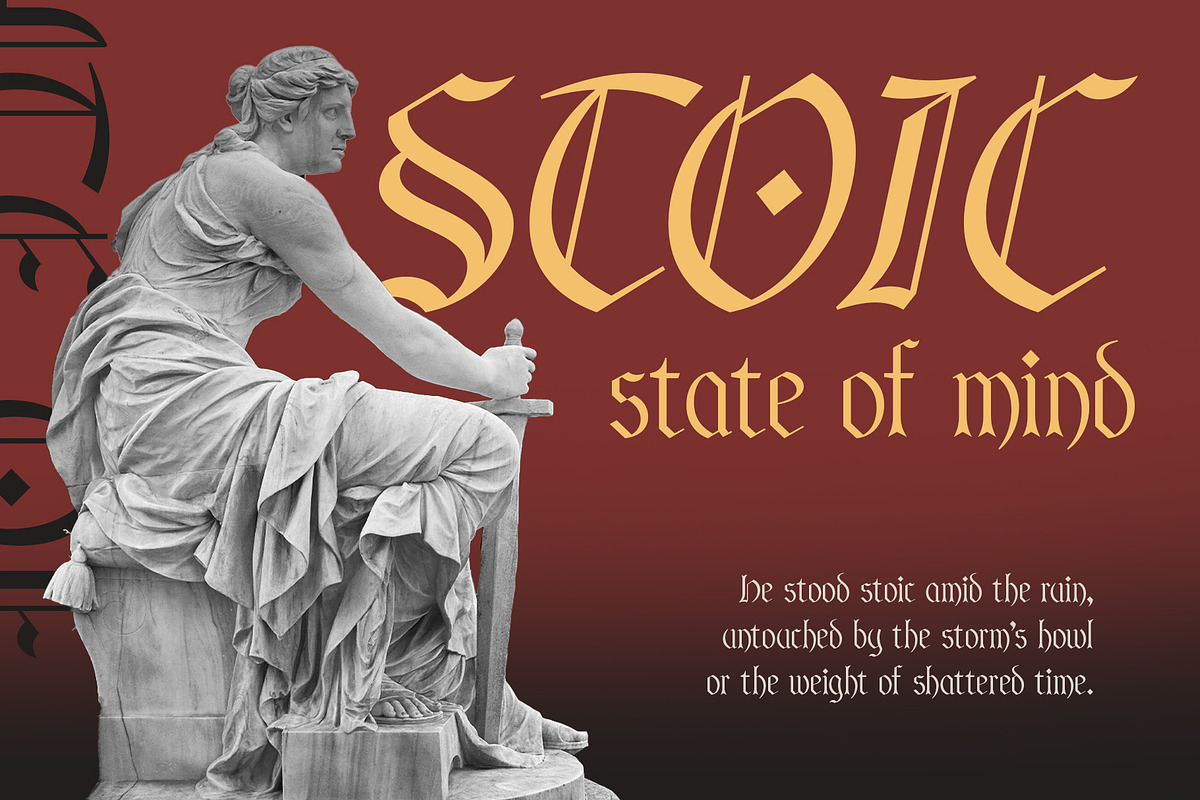 CS Aristide – Blackletter Font, a Blackletter Font by Craft Supply Co. (Photo 6 of 8)