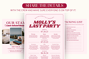 Bachelorette Planner Canva Template, an Invitation Template by Story Native (Thumbnail 5 of 8)