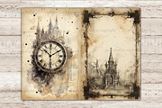 Gothic City Junk Journal Pages, a Seasonal Illustration by GlamArtZhanna (Thumbnail 7 of 10)