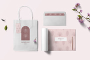 Floral logo and botanical elements, a Branding & Logo Template by Summer Nightingale Art (Thumbnail 4 of 9)