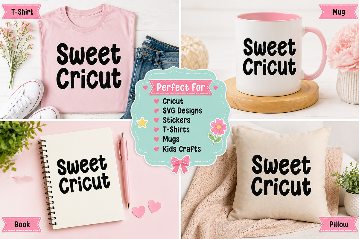 Sweet Cricut, a Script Font by Wow Magic (Photo 5 of 5)
