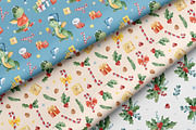 Dragon Christmas. Watercolor set., a Seasonal Illustration by Kate_Rina (Thumbnail 12 of 13)