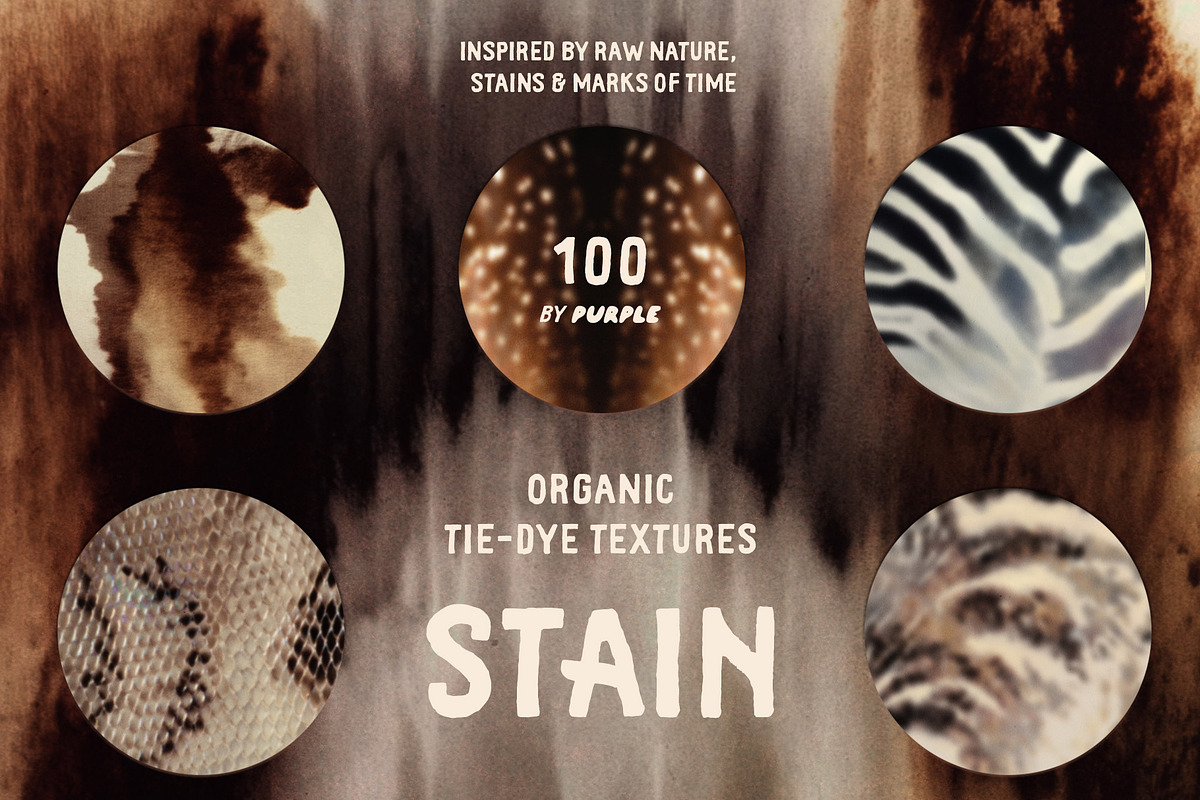 STAIN: Organic Tie-Dye Textures, a Texture Graphic by Purple (Photo 1 of 12)